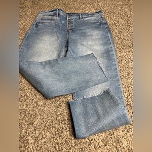 Gap denim cigarette ankle jeans size 16/33p